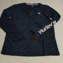 Hurley Boys' Long Sleeve Soft Basic Cloud Slub T-Shirt (Large, Armory Navy)