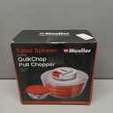 Mueller Salad Spinner with QuickChop Pull Chopper, Vegetable Washer with Bowl, Anti-Wobble Tech, Lockable Colander Basket and Lid with Pull Cord - Lettuce Washer and Dryer