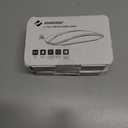 2 x JOYACCESS Rechargeable Wireless Mouse, 2.4G Portable Slim Silent Mouse with USB Receiver and Type C Adapter, 5 Level 3000 DPI, Works with Mac or iPad (Blue & Red)