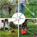 2PCS Universal Steel Wire Grass Trimmer Head,2025 New String Trimmer Replacement Head Steel,6 Inch Wire Brush Weed Trimmer Head,Universal Wire Weed Eater Head,for Lawn Mower Tray(6 Blade)