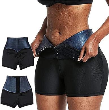 Sauna Sweat Short for Women Weight Loss High Waisted Pant Compression Workout Waist Trainer Sauna Shorts Body Shaper, size 2XL