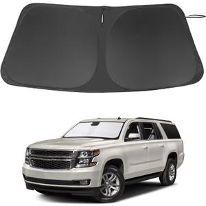 Windshield Sun Shade for 2015-2019 2020 Chevrolet Suburban
Full covered for windshield, Foldable & Durable, Block UV Rays, Reduce Heat, Easy to install, Keep Car Cooler