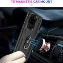 ADDIT S20 Ultra Case, Phone Case for Samsung Galaxy S20 Ultra Case,with Kickstand Ring,Adjustable Stand,Military Grade,Heavy Duty Protection,Shockproof,Anti-Fingerprint,Support Magnet Car Mount,Black