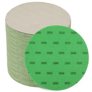 6 Inch 3000 Grit Sanding Disc, GOH DODD 25 Pieces Wet Dry Sandpaper Hook and Loop Sanding Pads for Automotive, Woodworking, Metal Polishing and Sanding, Father's Day Gifts