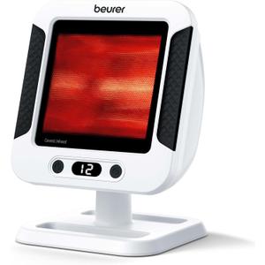 Beurer IL60 Infrared Heat Lamp for Red Light Therapy for Face, Body, Sinus & Skin, Pain Relief & Muscle Recovery, Adjustable Treatment Time, Protective Eyewear Included