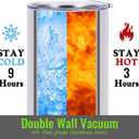 Dragon Stainless Steel Tumbler, Water Bottle Gifts, Double Wall Travel Coffee Mug Vacuum Insulated Thermal Cup, Graduation Birthday Animal Lovers Gifts for Women Girls Dragon Lovers