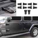 10PCS Door Hinge Cover & Hood Hinge Cover Trim Exterior Accessories for 2018-2024 Jeep Wrangler JLU Gladiator JT 4-Door (Black)