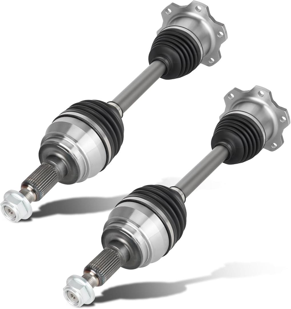 Pair (2) Front CV Axle Shaft Assembly [only for 4WD/AWD 6-Lug] for Chevy Silverado 1500 07-20 Tahoe Suburban, GMC Sierra 1500 07-20 Yukon, Cadillac Escalade 07-20, Driver and Passenger Side