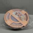 COOK WITH COLOR Mixing Bowls with Lids - 12 Piece Plastic Nesting Bowls Set includes 6 Prep Bowls and 6 Lids, Diamond Design - Microwave Safe, Orange