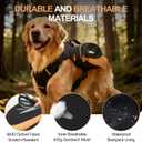 Dog Backpack Suitable for Medium-Sized Dogs, Adjustable Lightweight Pet Harness, Built-in Poop Bag Dispenser, Waterproof and Safe, Suitable for Hiking, Puppy Training, Or Daily Walks, M