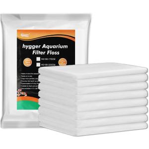 hygger 1'' Thick Aquarium Filter Floss 12"x 68" Poly Fiber Fish Tank Filter Media Water Polishing Filter Pad for Sump Canister Hang On Back Filter Cut to Size