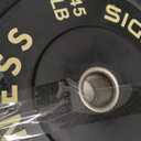 Signature Fitness 2" Olympic Bumper Plate Weight Plates with Steel Hub - 100% Virgin Rubber