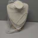 11" Bamboo Necklace Display Stand for Home Jewelry Bust Holder Organizer Pendant Chain Holder For Shop Shell Show (Beige)