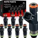 Fuel Injectors Fit for:-Chevy Silverado 1500 2007-2009 Tahoe 2007-2009 Suburban 1500 2007-2009 for:-GMC Sierra 1500 2007-2009 Yukon 2007-2009, 4.3L 4.8L 5.3L 6.0L 6.2L, OE Replacement# 12594512