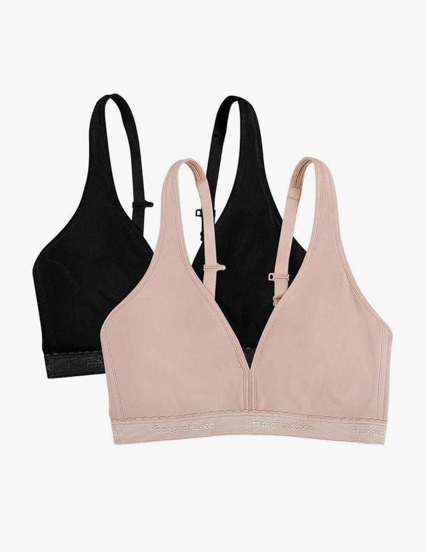 Fruit of the Loom womens Wirefree Cotton Bralette S