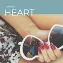 ZeroUV Oversized Heart Shaped Sunglasses UV400 Cute Trendy Love Fashion Eyewear for Women 52mm (White)
