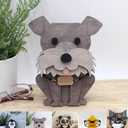 Wooden Eyeglass Holder Display Stand Creative Cute Animal Glasses Holder Dog Giraffe Handmade Creative Sunglasses Display for Desktop Accessory, Home Office Decor, Birthday and Christmas Gift (Dog)