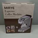 Espresso Machine, 20 Bar Stainless Steel Espresso Maker Silver Coffee Machine for Home or Office