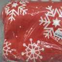 Christmas Area Rug Modern Bordered Machine Washable Rug Holiday Decorative Xmas Tree and Snowflake Floor Cover Carpet Non Slip Stain Resistant Accent Rug for Living Room Decor, Red, 3' x 5'