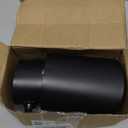 Stainless Steel Car Exhaust Tip, 2.5" to 3.3" Adjustable Chrome-Plated Finish Exhaust Tailpipe, Car Exhaust Pipe Modification Tail Throat Tail Pipe, Fit for Most Cars (Straight, Black)