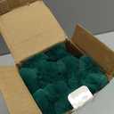 Pack of 2 Christmas Green Pillow Covers 18x18 Inch Decorative Faux Fur Emerald Throw Pillow Cover, Soft Lumbar Plush Pillowcases for Couch Sofa Bed Living Room, Fluffy Cute Home Boho Decor