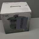 COOK WITH COLOR 3L Glass Mini Low Carb Rice Cooker  Holds 2 Cups Raw/Makes 6 Cups Cooked with Auto Lift Filter Basket, Hotpot & Steamer for Rice, Grains, Digital Panel with Keep Warm, Dark Sage