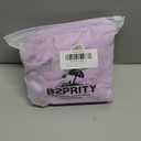 B2prity Womens One Piece Swimsuit Retro Square Neck Tummy Control Bathing Suits Ruched Modest Full Coverage Swimwear, Size L, (Lavender)