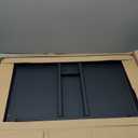 Steel Base Rolling TV Stand with Power Outlet for 32-75 inch TVs up to 110 lbs, Leveling & Tilt & Swivel Mobile TV Stand with Hidden Wire Management, Height Adjustable Portable Tv Stand, Black