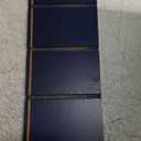 Rae Dunn Tea Bag Organizer - Tea Box Divided Storage Container Box with Hinge Lid for Kitchen Cabinet, Countertop, Pantry, Hold Coffee Pods, Seasoning Packets, Condiments, Blue