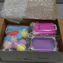 20 Pcs Mini Suitcase Empty Storage Box and Plush Ball Keychain Candy Luggage Containers Packaging Case for Bridal Shower Baby Shower Party Favors Travel Gifts (Multicolor)