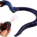 Snake Infrared Remote Control Cobra Fake Realistic Naja Animal Crawling Vehicle Scary Trick Kids Halloween Christmas Prank Toys Birthday Gifts (Blue)