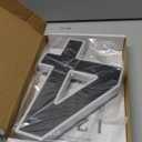 ISUNMEA 9 Inch Solar Lighted House Numbers for Outside, Light Up Waterproof LED Address Numbers Signs for Houses, Large Personalized Illuminated Exterior Modern House Numbers Light (4-Black, 9IN)