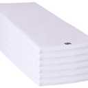 Rollee Pollee Preschool Nap Mats for Daycare or Classroom, Standard Size 24 x 48 x 2 Inches, White, 5-Pack