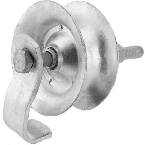 Sliding Gate Rollers 5" Heavy Duty Galvanized Steel Track Roller for 1 5/8" Pipe Track Easy Install (Pack of 1)