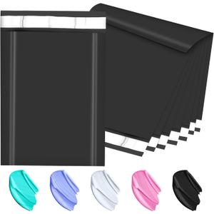 Poly Mailers 10x13 Inch 200 Pcs, Black Shipping Bags, Mailing Envelopes with Self Seal Adhesive Strip, Waterproof and Tear-Proof Poly Bags for Non-Fragile Items