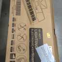61 Key Portable Electronic Keyboard Piano w/Lighted Full Size Keys, LCD, Headphones, X-Stand, Stool, Music Rest, Microphone, Note Stickers, Built-In Speakers,3 Teaching Modes
