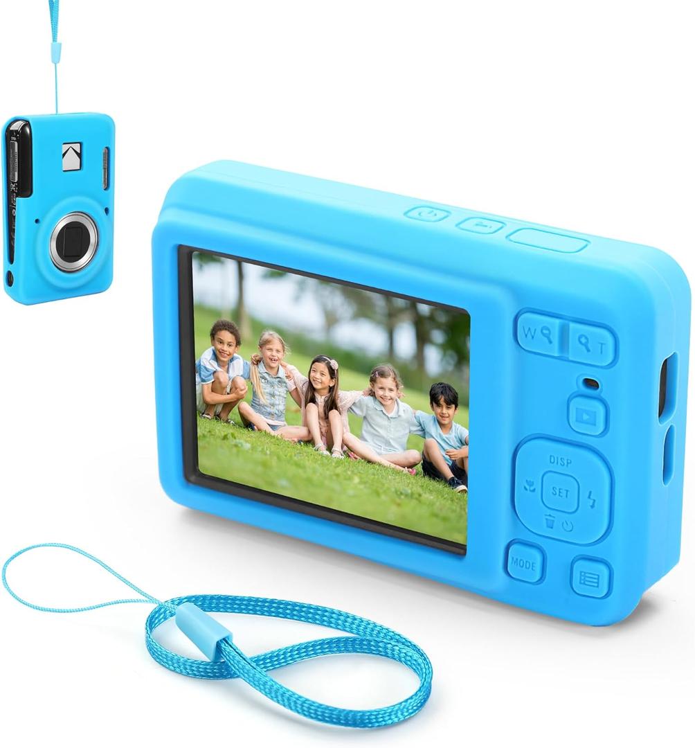 Protective Cover Silicone Case for KODAK PIXPRO FZ55, Digital Camera Pouch Sleeve Protector Cover Travelling Case (Blue)