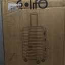 COOLIFE Expandable Suitcase PC ABS TSA Luggage 3 Piece Set Lock Spinner Carry on (sliver)