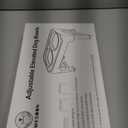 COMESOON Elevated Dog Bowls for Small Medium Dogs, 3 Height Adjustable Raised Stand with 2 Thick 6" Stainless Steel Food Bowls, Non-Slip Feeder Adjusts to 2.75", 6", 7.5", Black