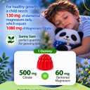 Sugar-Free Magnesium Gummies for Kids & Teens - 500mg Calm Magnesium Citrate - Chewable Magnesium Gummy Supplement for Sleep, Mood & Muscle Support - Magnesium Citrate for Children - 60 Days Supply