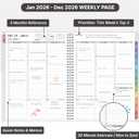 2026 Appointment Book, 30 Minutes-Hourly, Weekly Monthly Calendar Planner 2026, Jan 2026 - Dec 2026, 8.5'' x 11'', 2026 Daily Planner with Tabs Pocket, Flexible Cover, Great for Office, Home, School