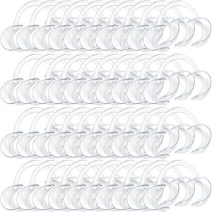 100-Pack Dental Cheek Retractor, Professional Autoclavable Mouth Opener Retractors, 100% BPA-Free, for Dentist, Teeth Whitening, Party, Mouthguard Challenge Game - Size M, Clear