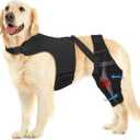 Dog Knee Brace for Torn ACL Hind Leg, Adjustable Dog Leg Braces for Back Leg with 4 Metal Stabilizers Helps with Torn CCL, Luxating Patella, Ligament Injuries, Hip Dysplasia XL