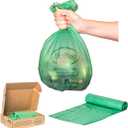 3 Gallon Compostable Food Scrap Bags by BioBag, 100 Count, BPI Certified, Meets ASTM D6400 Standards, Made in USA, Kitchen Trash Bin Liners