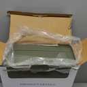 ZICOTO Decorative Storage Boxes with Lids  Set of 2 Beautiful PU Leather Organizer Bins for Your Bookshelf Home Decor - Safely Store Photos, Documents and Memory Box Keepsakes in Style (Sage)