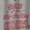 Dad And Mom Of The Birthday Girl Coquette Family Matching T-Shirt Large