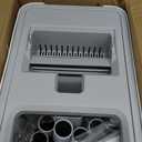 Mop and Bucket Set with AUTO Pump, 3-Zone Separate Dirty and Clean Water, Flat Mop and Bucket System with Wringer and Wheels, 3 Reusable Microfiber Pads, One-Touch Water Filling for Home Cleaning