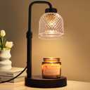 Candle Warmer Lamp with Timer Dimmable, Adjustable Lamp Candle Warmer, Birthday Gifts for Women Mom, Wax Warmer Lamp for Scented Jar, House Warming Gifts New Home Decor (A2-Black)