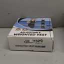 VBSD Adjustable Weighted Vest for Women Men 4-10lb/11-20lb/20-32lb Vest with 6 Ironsand Weights Body Weight Vest with Reflective Strip for Running Walking Strength Training Workouts (Black)