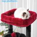 PAWZ Road Indoor Small Natural Sisal Plush Cat Tower Red And Black,Gothic series